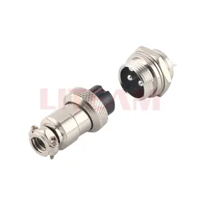 Hot Sale LTGX16 Aviation-Steck verbinder 2 3 4 5 6 7 8 9 10-poliges Rund kabel Stecker und Buchse 16mm Aviation Plug-Buchse