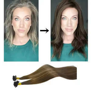 613 Blonde 12A Extensions de cheveux vierges européennes Style droit pointe plate pointe carrée cheveux point culminant pour les femmes blanches - Product Image 2