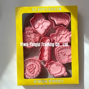 <span class=keywords><strong>Emporte</strong></span>-pièces sur le thème de la Saint-<span class=keywords><strong>Valentin</strong></span>, 8 pièces/ensemble, en plastique, cœur, amour, moule à biscuits en pâte à sucre - Product Image 5