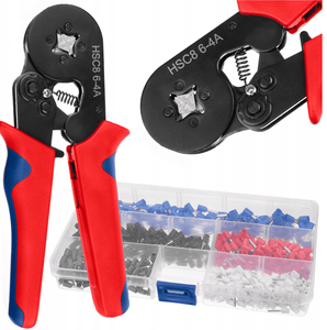 Herramienta de crimpadora de terminales tipo VE TE duradera HSC8 6 4 6 6 Juego con diseño de mordaza de hierro - Product Image 1
