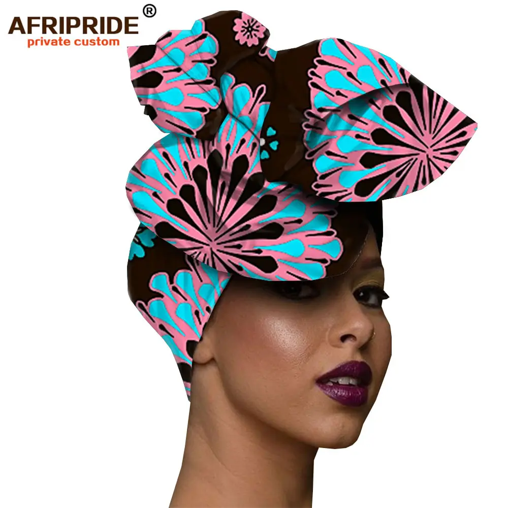 Sciarpa africana di alta qualità 100% cotone testa sciarpa testa avvolgere testa africana avvolgere turbante copricapo sciarpa africana