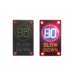 Panneaux de signalisation routière LED 35 pouces avec affichage numérique de la vitesse, détection radar et alerte visuelle, simple face, pour usage routier - Product Image 5