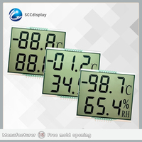 Módulo de Pantalla LCD de 7 Segmentos TN Gris de Alta Definición, Segmento de Temperatura y Humedad Positiva para Instrumentación, Modelo T61661G