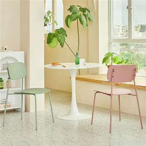 Chaise <span class=keywords><strong>de</strong></span> salle à manger moderne <span class=keywords><strong>de</strong></span> style nordique pour adultes, pliable, en plastique épais avec dossier, pour la maison, l'hôtel, la villa, chaise en plastique PP - Product Image 6