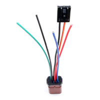 Lot de 4 connecteurs de module de bobine d'allumage ABS cuivre 5P de remplacement pour VW Passat Audi A4 1.8T-4.2L 12V 50A IP67