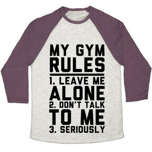 Camiseta de béisbol unisex Tri-Blend de My Gym Rules - Product Image 5