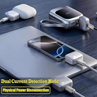 Protecteur de charge intelligent et résistant au feu pour ordinateur portable et appareil photo, avec séparateur de charge complet, en PC, entrée Type-C DC 5V-28V, sortie 0-5A, et protection de charge automatique
