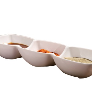 Plato de cerámica personalizado para servir aperitivos y ensaladera excelente plato dividido de venta - Product Image 1