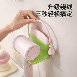 ที่แขวนไดร์เป่าผม Mydians แบบติดผนัง พร้อมที่ปาดน้ำ ที่เก็บของทนทานสำหรับห้องน้ำ - Product Image 1