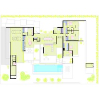 Plan d'étage et rendu 3D personnalisés de villa en bois avec stuc blanc, intérieur et extérieur, support complet