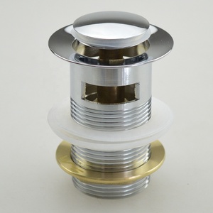 Bonde de vidange pour lavabo WaterMark 32 mm, avec bouton <span class=keywords><strong>poussoir</strong></span>, système Click Clack, sans fente, pour baignoire - Product Image 2