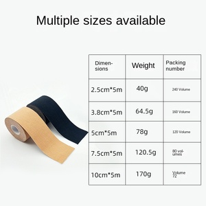 Bande adhésive pour poitrine en nylon extra large <span class=keywords><strong>de</strong></span> 10 cm, taille plus, soutien maximal, adhésif invisible, lifting des <span class=keywords><strong>seins</strong></span>, lingerie - Product Image 5