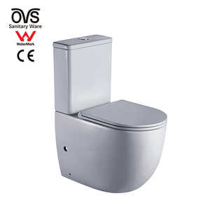 Inodoro de cerámica sin marco para baño, dos piezas, Color blanco, para niña china - Product Image 3