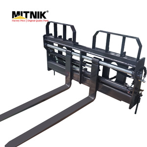 Attache pour chargeuse compacte MITNIK série <span class=keywords><strong>411</strong></span>, fourches à distance réglable, déplacement latéral, fourches latérales, pompe, meilleure qualité - Product Image 5