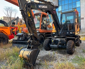 Mini Excavadora de Ruedas Hyundai HW60 Usada de Alta Calidad a Bajo Precio, Excavadora de Ruedas Usada Hyundai 60 HW60 de 6 Toneladas en Venta - Product Image 3