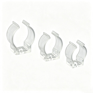 T5 T6 T8 Round LED Light Tube Transparent Waterproof <b>U</b>-Shape Lamp Holder PC Tube Fixing <b>Clamp</b> Clip - Product Image 1