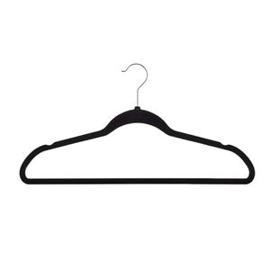 Perchas de Terciopelo al por Mayor, Antideslizantes, Duraderas, Ahorran Espacio, Aterciopeladas, Negras Premium <span class=keywords><strong>para</strong></span> Trajes, <span class=keywords><strong>Ropa</strong></span>, Armario, Lavandería, Resistentes - Product Image 6