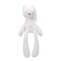 Adorable Peluche Lapin à Longues Pattes Ultra Douce, Jouet pour Bébé, Rembourrée en Coton PP, Compagnon Réconfortant pour le Sommeil des Nourrissons et des Tout-petits, En Stock