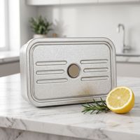 Hoge kwaliteit pure titanium doos, lekvrij, vershoudend, voedselcontainer, meerdere maten, koelkast opbergdoos, fruit bewaardoos, verzegeld, keuken