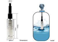 GLT500 4-20mA Wassertank-Füllstandmessgeräte Wasserstandsensor