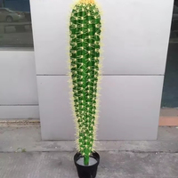 Cactus artificiel en pot en plastique durable et écologique de haute qualité pour aménagement paysager, taille personnalisable, élégant pour la maison et les mariages