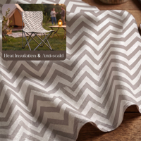 230 ° Tissu en aluminium résistant à la chaleur pour doublure de tente, chaises de camping et planche à repasser