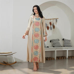Vestido Informal Musulmán de Oriente Medio, con Lentejuelas, Holgado, Largo, para Mujer, Estilo Dubái - Product Image 2