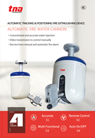 Canon à eau électrique en acier inoxydable TANDA WCB-10, équipement de protection incendie automatique, portée de 35 m, débit de 10 L/s