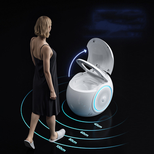 Intelligenter Toiletten sitz mit Fuß sensor Warmluft trocknung Automatische Spülung Beheizte einteilige Schleife Intelligente Toiletten - Product Image 5
