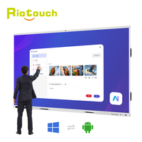Pizarra Inteligente Riotouch Ai Teaching de 65/75/86/98/100/105/110 Pulgadas para Escuela, Panel de Pizarra Interactiva, Pizarras Interactivas
