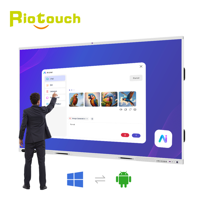 Smart Board Riotouch Ai Teaching 65/75/86/98/100/105/110 Inch for School Interactive Whiteboard Panel Interactive Boards