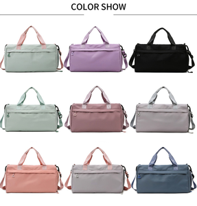 Sac de sport et de voyage personnalisé, coloris au choix, pour entraînement, yoga, voyage, nuit, week-end, avec compartiment à chaussures - Product Image 6