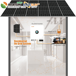 Sistema Solar Conectado a <span class=keywords><strong>la</strong></span> Red <span class=keywords><strong>de</strong></span> <span class=keywords><strong>Alta</strong></span> Eficiencia BLUESUN <span class=keywords><strong>de</strong></span> 50kW 60kW, Kit Solar Completo, Solución para Plantas <span class=keywords><strong>de</strong></span> Energía Solar Comerciales - Product Image 2