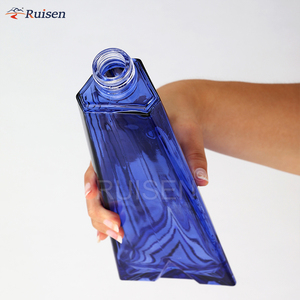 Thiết kế độc đáo sọc bao bì thủy tinh sang Trọng Chai Thủy Tinh Rượu Whisky rượu <span class=keywords><strong>Vodka</strong></span> Chai <span class=keywords><strong>500ml</strong></span> 700ml - Product Image 4