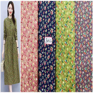 Tessuto 100% in cotone stampato per camicetta da donna vestito con <span class=keywords><strong>fiori</strong></span> da disegno semplici - Product Image 3