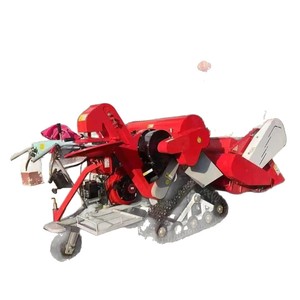 Moissonneuse-batteuse automatique pour riz 15 CV à transmission par engrenages, couleur bleue, pour la récolte des rizières en eau profonde - Product Image 5