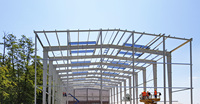 Estructura de Acero Prefabricada Económica para Taller, Edificio Industrial, Almacén con Estructura de Acero y Entrepiso
