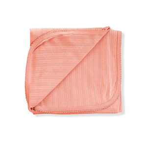 Couverture pour nouveau-né en coton biologique doux et personnalisé, emmaillotage lavable en Jacquard pour bébé - Product Image 6