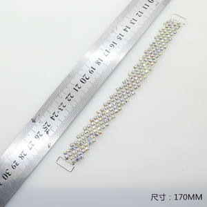 Fabricant de gros chaîne de carrosserie bicolore en <span class=keywords><strong>dentelle</strong></span> faite à la main pour vêtements bikini chaîne décorative échangeur double boucle - Product Image 1