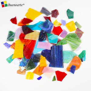1kg Preise Mixed Color Broken Glasmalereien, dekorative Glasmosaik fliesen für Mosaike Diy Hobbys und Kunst handwerk - Product Image 6
