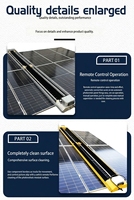 Robot de nettoyage automatique de panneaux solaires, type suspendu, machine de nettoyage photovoltaïque, laveur de panneaux solaires de type barre pour système photovoltaïque