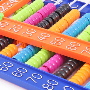 Foska Sturfy contando <span class=keywords><strong>telaio</strong></span> giocattoli di plastica <span class=keywords><strong>perline</strong></span> 10 righe abaco colorato strumento di calcolo matematico per la matematica aiuto per l'apprendimento - Product Image 3