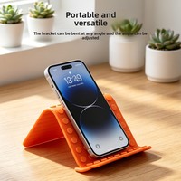 Support de bureau universel pliable pour téléphone et tablette, en plastique souple, nouveau style, rotatif, polyvalent, flexible et transformable