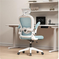 Accoudoir 3D réglable chaise d'ordinateur de bureau chaise de personnel à domicile maille rayée soutien lombaire chaise de bureau en maille pivotante