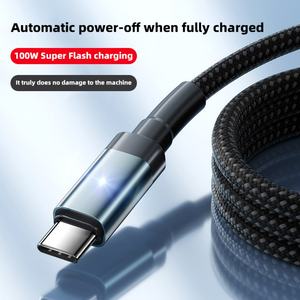 Cable USB a Tipo C Universal de Alta Calidad de 100 W, 1.2 M 2 M, Cargador de Datos, Carga Rápida para Teléfono Móvil - Product Image 2