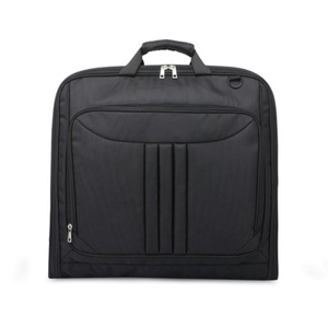 Housse de costume personnalisée avec fermeture éclair, sac de voyage pliable 2-en-1 gris pour hommes d'affaires - Product Image 1