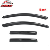 Viseras para ventanas interiores, compatibles con Mazda 3 Hatchback 10-13, protección contra sol y lluvia, acrílicas, 4 piezas