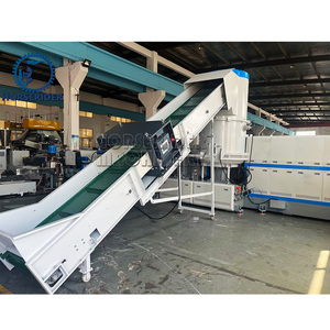 300 кг/ч, HDPE, HDPE, синие барабаны, гранулы, полиэтиленовые отходы, пластиковые грануляторы, оборудование для гранулирования пластика - Product Image 1