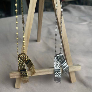 สร้อยคอจี้แฟชั่นสำหรับผู้หญิงทำจากสแตนเลส316L ขนาด14K 18K - Product Image 3