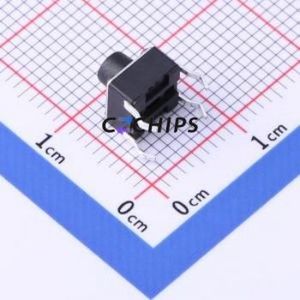 TSD001B06026A03 Tactile Switch Through hole Component (THT)-4P,6x6mm Switch Round Button 2.6N Through Hole 6mm - Product Image 2